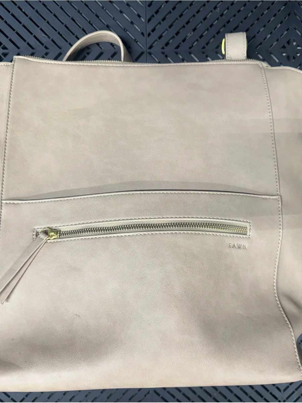 The Fawn + Nordstrom Square Diaper Bag - Beige
